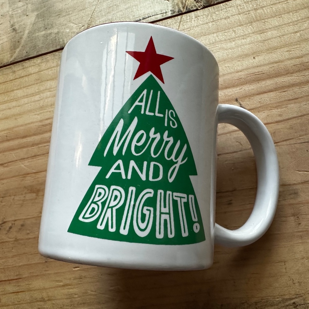 Celebrate It Christmas Mug Red Interior